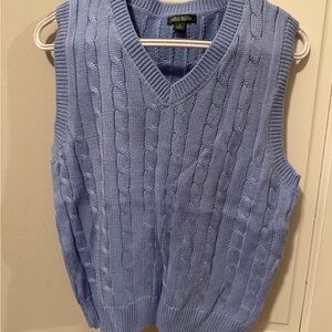 BRAND NEW! Wild Fable Preppy Blue Sweater Cable Knit Sleeveless Vest